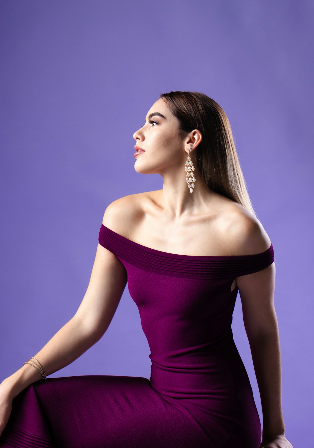 Sculpted Emerald Velvet Gala Dress